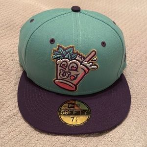 Louisville Bats 2020 MILB Mint Julep Official New Era 5950 Fitted 7 1/4 Hat